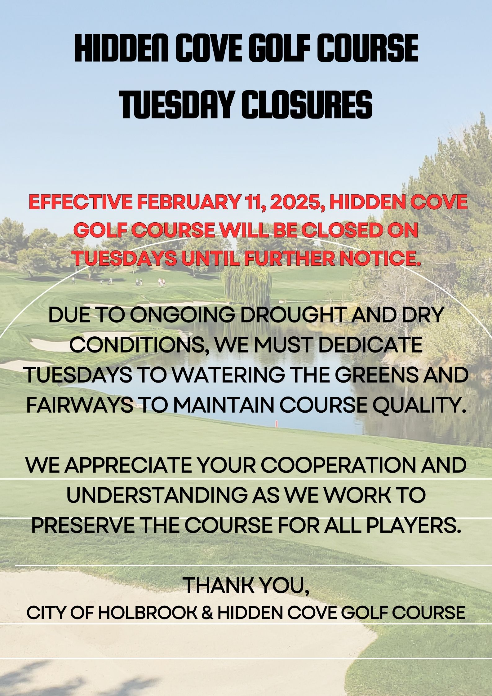 679bac1501c3727dd38b1ab1_Golf course closure Tuesday_29Jan25